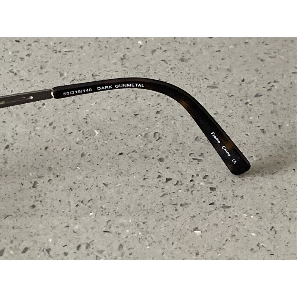 Caravelle By Bulova Ghent Eyeglasses Frames ONLY Dark Gunmetal Brown 50-19-140